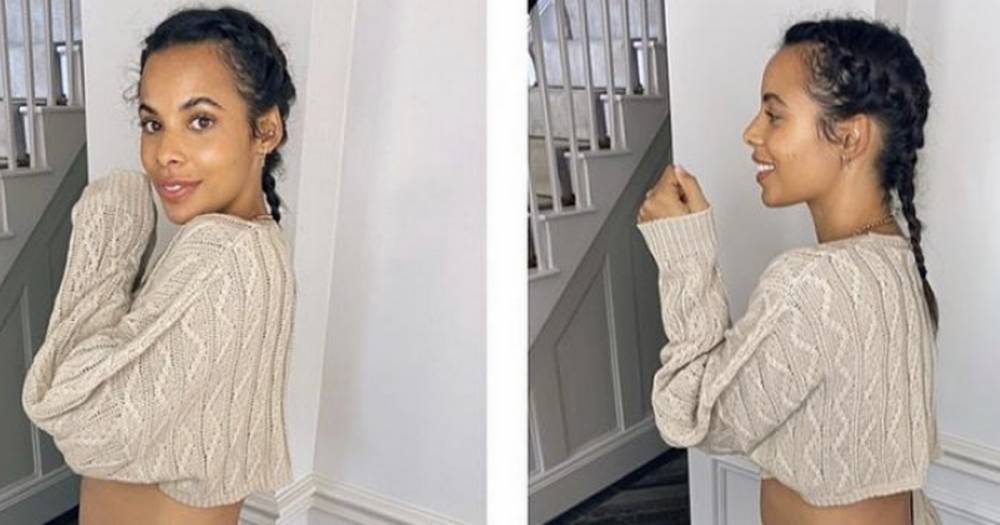 Pregnant Rochelle Humes shares first look at bump as she starts documenting her changing figure - www.ok.co.uk