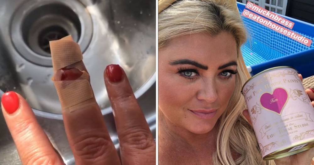 Gemma Collins suffers gruesome injury after slicing finger open in DIY disaster - www.ok.co.uk