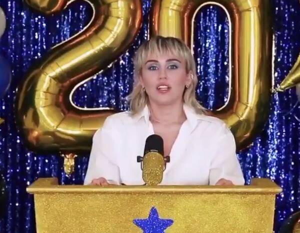 Miley Cyrus Performs "The Climb" During 2020 Virtual Graduation Ceremony - www.eonline.com