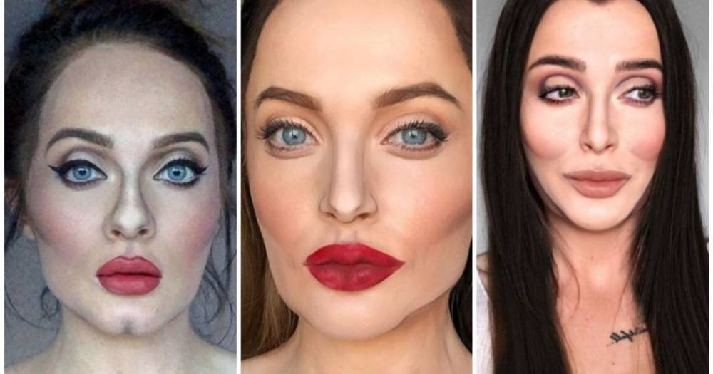 Make up artist transforms herself into Adele, Cher and Angelina Jolie using just shading and contouring - www.manchestereveningnews.co.uk