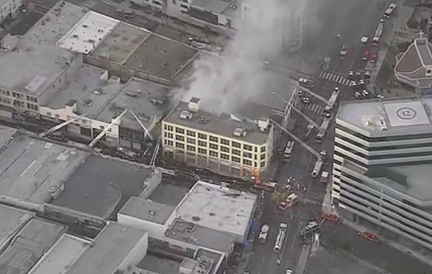 Fire And Explosion Rip Through Downtown L.A., Leaving 11 Firefighters “With Burn Injuries” - deadline.com - Los Angeles - Los Angeles