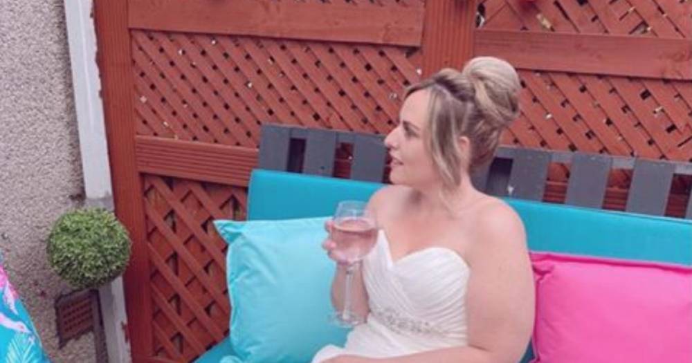 Scots mum spends day in wedding dress to cheer up brides-to-be during lockdown - www.dailyrecord.co.uk - Scotland