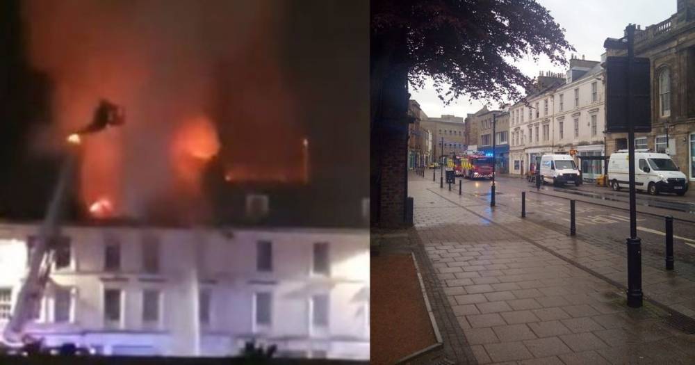 Ayr High Street reopened to traffic after blaze which ripped through flats in town centre - www.dailyrecord.co.uk - county Hall