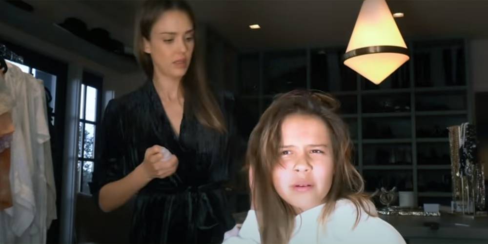Jessica Alba Attempts To Cut Her Daughters' Hair During Quarantine - See What Happened Here! - www.justjared.com