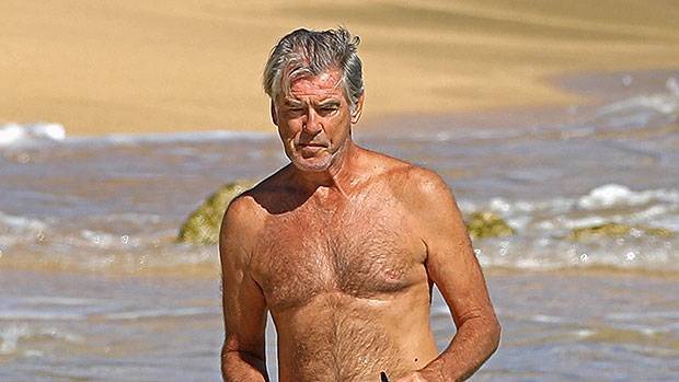 Pierce Brosnan, 67, Is Shirtless Buff As He Kisses Wife Of 19 Years Keely, 56, On Beach – Pics - hollywoodlife.com - Hawaii