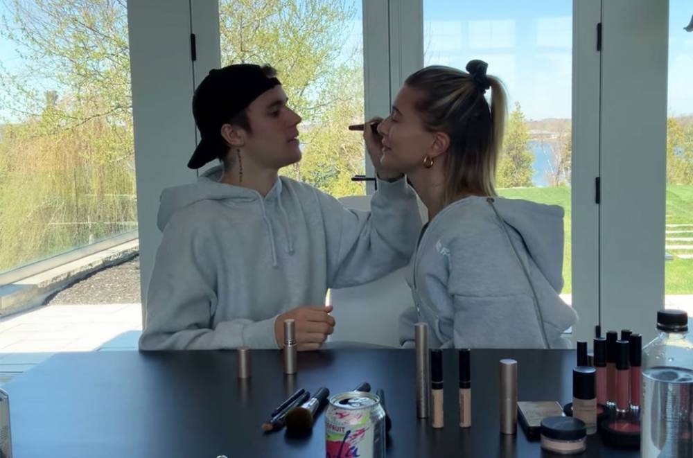 Justin Bieber Is Great at Everything, Including Doing Hailey's Makeup: Watch - www.billboard.com