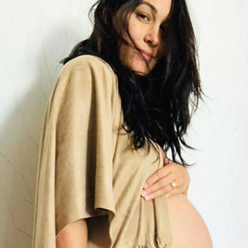 Brie Bella Celebrates 30 Weeks of Pregnancy With Nearly Nude Baby Bump Pic! - www.eonline.com