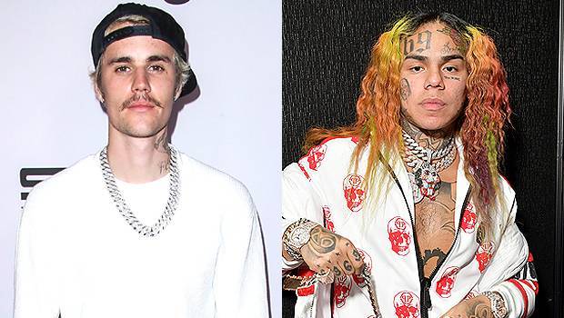 Justin Bieber Calls Out Tekashi 6ix9ine’s ‘Lies’ As Feud With Ariana Grande Escalates Over Song Charts - hollywoodlife.com