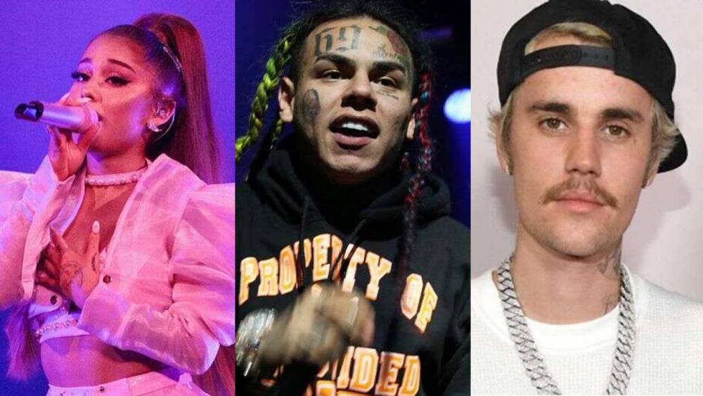 Justin Bieber - Ariana Grande - Daniel Hernandez - Tekashi 6ix9ine claims Ariana Grande, Justin Bieber bought Billboard No. 1 slot, pop stars respond - foxnews.com