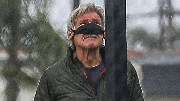Harrison Ford, 77, Wears His Face Mask Over Just His Nose In Hilarious Pic While Out Getting Coffee - hollywoodlife.com - county Harrison - county Ford