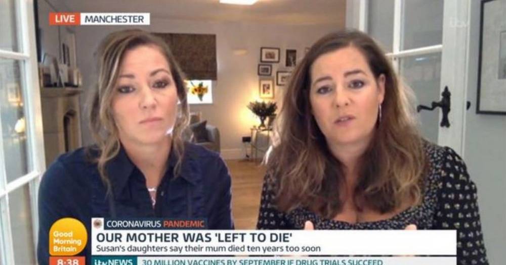 'She should not have died': Heartbroken daughters blast government after beloved mum dies in care home - www.manchestereveningnews.co.uk - Britain - Manchester