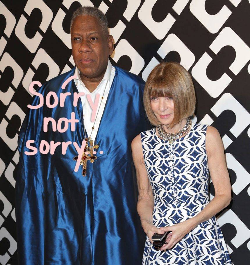 André Leon Talley Says He’s In ‘An Iceberg’ With Anna Wintour After Slamming Her In His Tell-All Memoir! - perezhilton.com