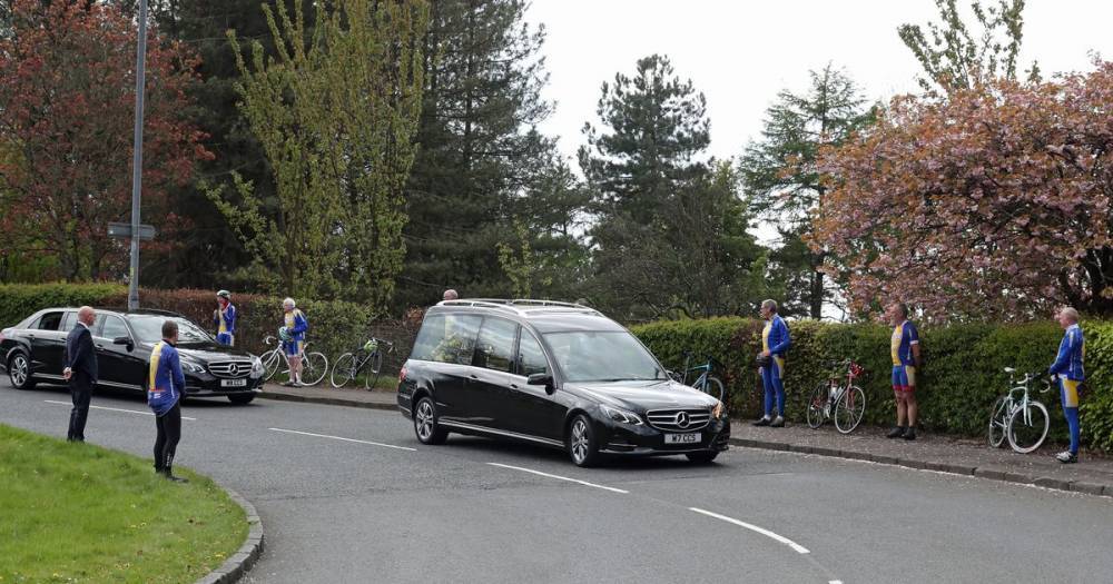 Scots cycling club line streets in touching tribute to loyal member after coronavirus death - www.dailyrecord.co.uk - Scotland