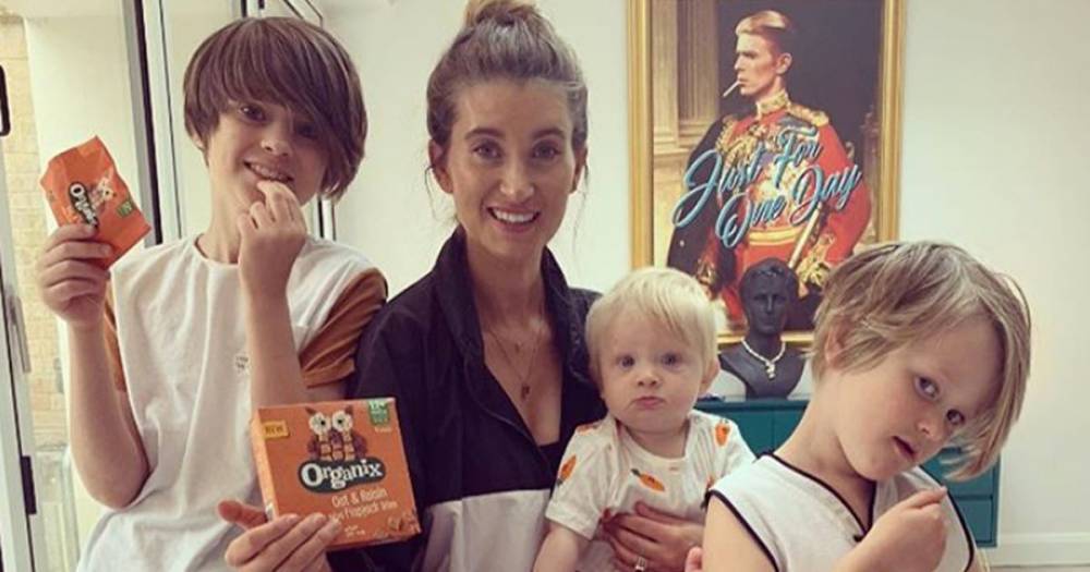 Charley Webb shares gorgeous new image of three sons as she entertains them during lockdown - www.ok.co.uk