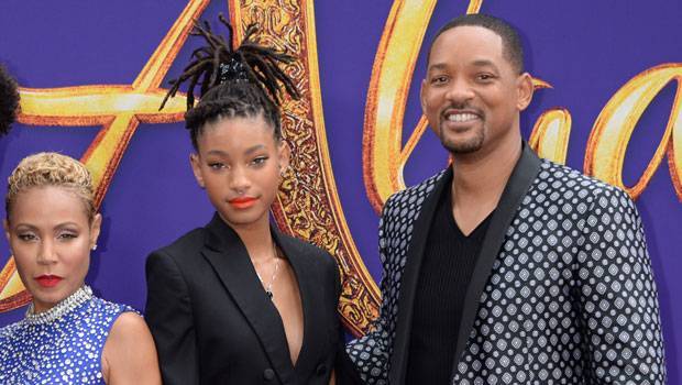 Will Smith Teases Wife Jada Daughter Willow For Wearing Face Gear While Baking A Cake - hollywoodlife.com