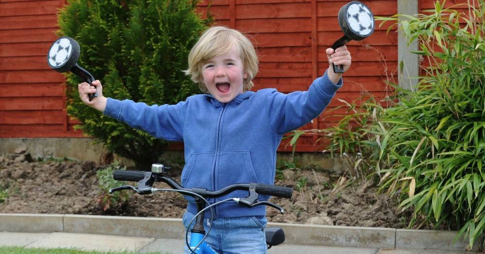 Little four-year-old inspired by Captain Tom Moore is cycling 100 miles to raise money for the NHS - www.dailyrecord.co.uk