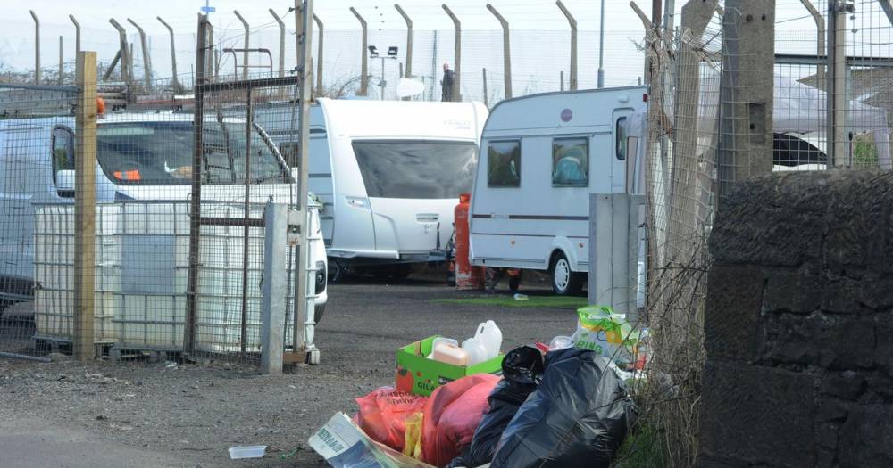 Gas cannisters dumped by travellers at site in Ayr causes South Ayrshire Council to act - www.dailyrecord.co.uk - county Newton