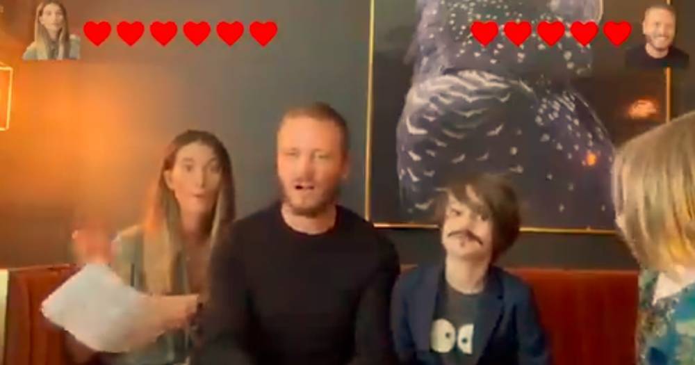 Charley Webb and Matthew Wolfenden's sons Buster and Bowie rate their parenting skills in hilarious game - www.ok.co.uk - county Bowie - city Buster