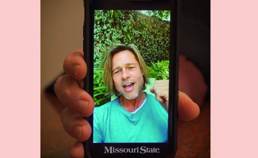 Watch Brad Pitt Surprise The Missouri State Graduating Class With Video Message! - perezhilton.com - state Missouri - city Springfield