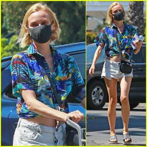 Diane Kruger Bares Her Midriff During Trip to Grocery Store - www.justjared.com - Los Angeles
