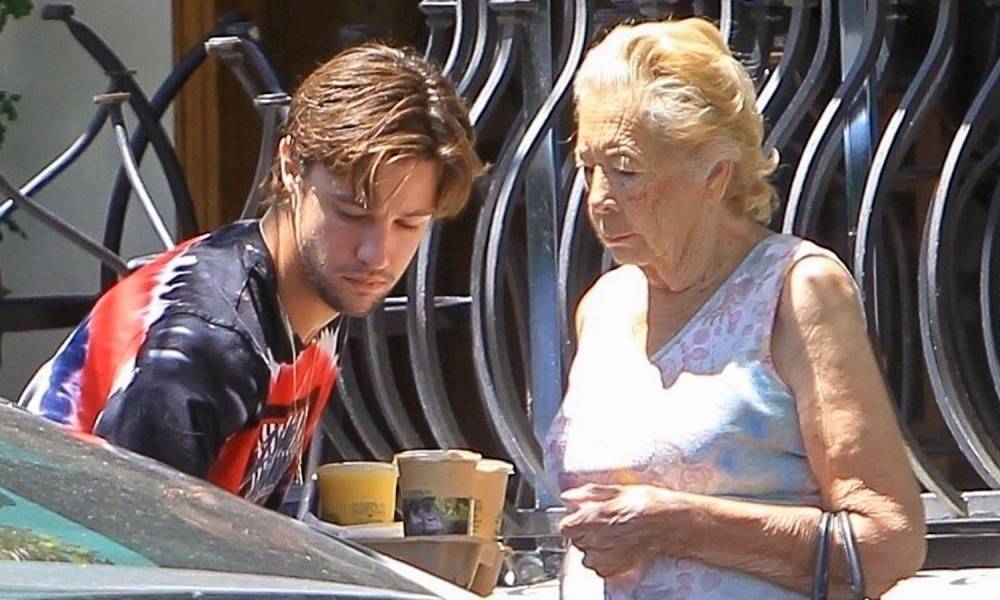 Cameron Dallas Picks Up Iced Drinks with His Grandma - www.justjared.com