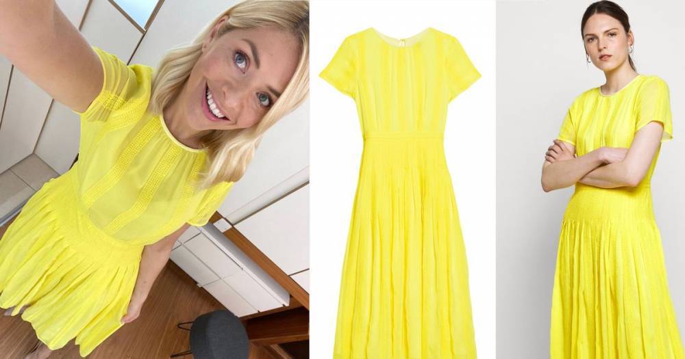 Holly Willoughby stuns on This Morning in a sunshine yellow dress – and it's in the sale - www.ok.co.uk
