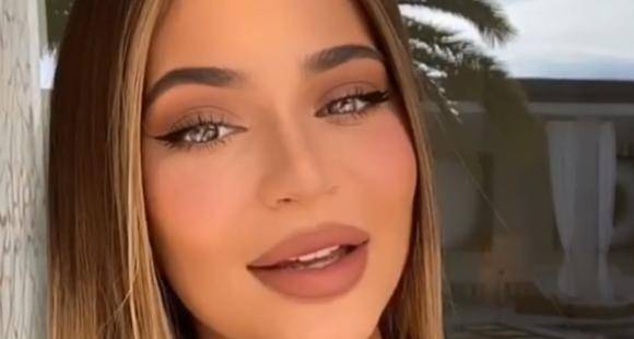Kylie Jenner flaunts her contour cheeks and perfectly shaped eyebrows in new video; Watch - www.pinkvilla.com - county Douglas