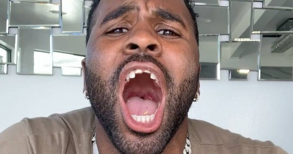 Jason Derulo Appears to Chip His Front Teeth While Eating Corn on the Cob Off a Power Drill - www.usmagazine.com