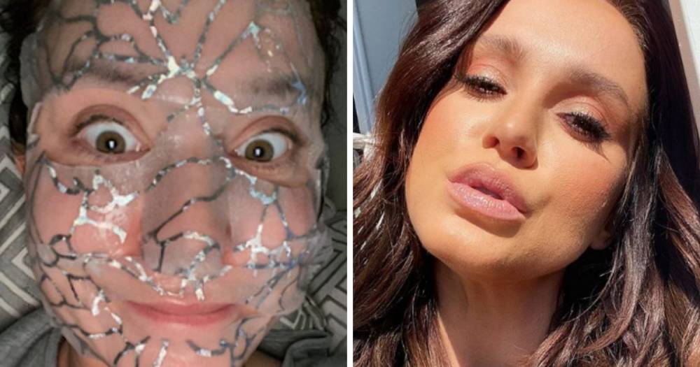 Vicky Pattison uses bizarre £8 silver mask which promises amazing wrinkle-smoothing results - www.ok.co.uk