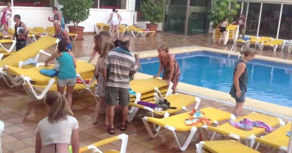 Scots holidaymakers face sunbed wars as resorts limit loungers at hotel poolside - www.dailyrecord.co.uk - Britain - Spain - Scotland - Italy - Greece - Turkey