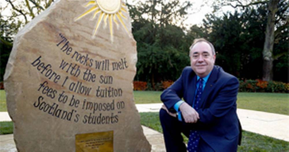 Student leader backs University over removal of Alex Salmond stone - www.dailyrecord.co.uk - Scotland