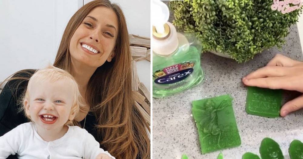 Stacey Solomon makes amazing soap for her kids using ice cube moulds – and it's so easy to do - www.ok.co.uk