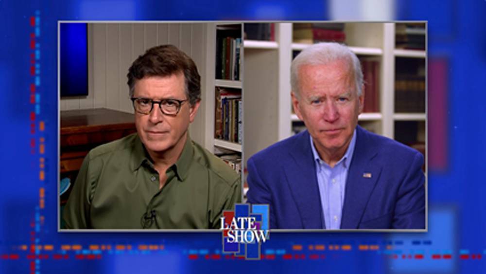 Stephen Colbert Asks Joe Biden If His Administration Would Investigate Donald Trump’s People Who “Danced With The Law” - deadline.com