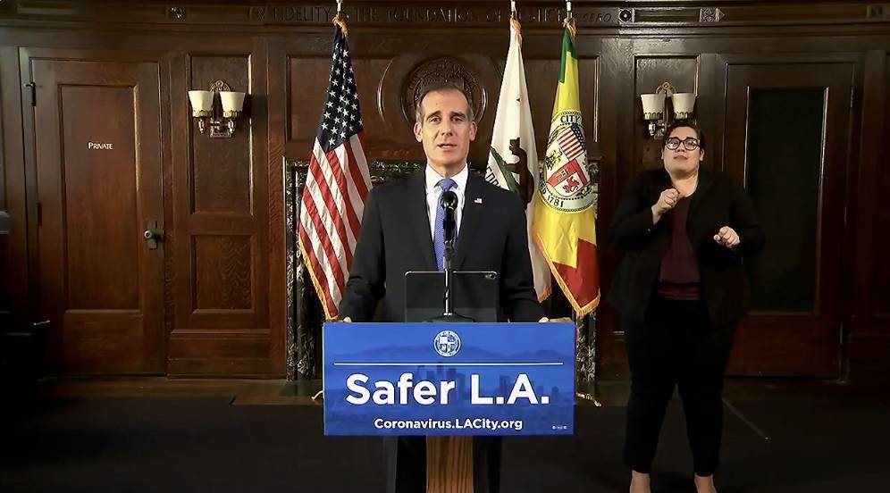 Mayor Eric Garcetti Pushes Back Against White House Stance That L.A.’s Stay-In-Place Order Is Unlawful: “We’re Not Guided By Politics” - deadline.com - Los Angeles - Los Angeles