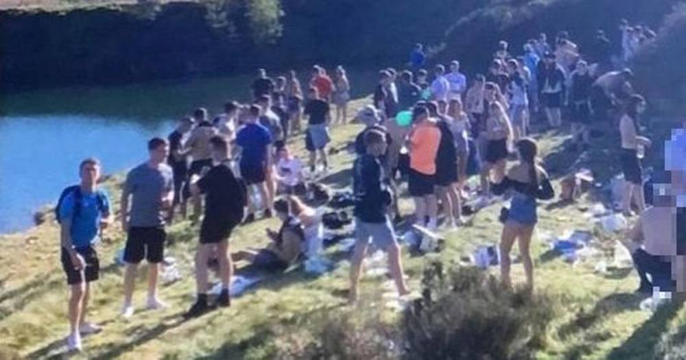 Outrage as image shows more than 50 people drinking and sunbathing - leaving beauty spot completely trashed - www.manchestereveningnews.co.uk