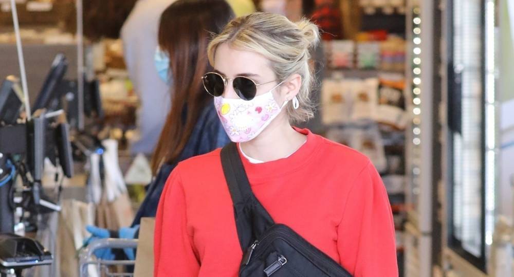 Emma Roberts Steps Out to Stock Up on Groceries for the Week - www.justjared.com - USA - county Story