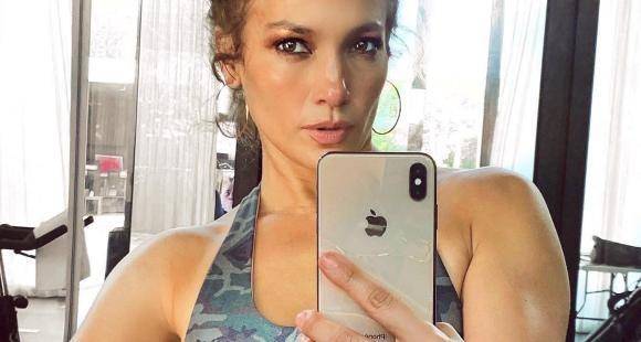Jennifer Lopez reveals who's the man behind her peeping in through the window in her gym selfie - www.pinkvilla.com