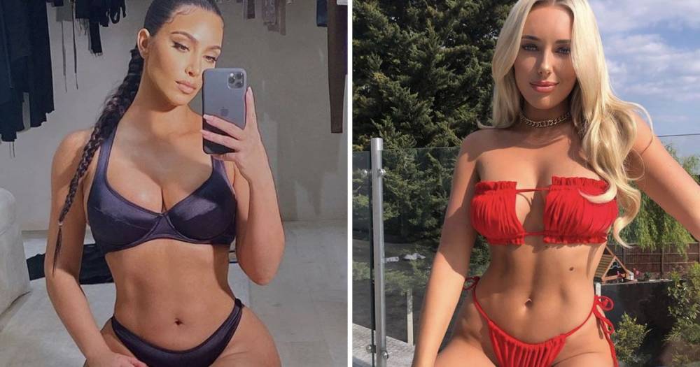 The kneeling pose is sweeping Instagram and Kim Kardashian and Amber Turner are among the stars doing it - www.ok.co.uk
