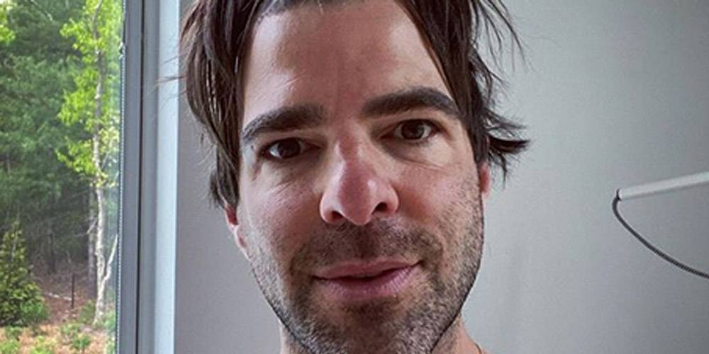 Zachary Quinto Celebrates Four Years Sober With a Shirtless Selfie - www.justjared.com