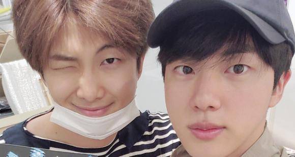 BTS: RM and Jin treat Namjin fans with a selfie, a live interaction and an Eat Jin session on the same day - www.pinkvilla.com