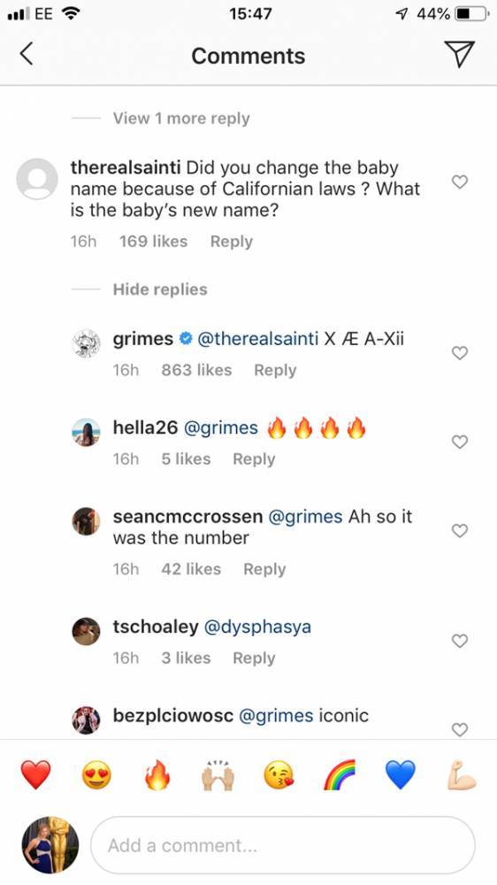 Grimes confirms she and Elon Musk have changed their baby’s unusual name - www.breakingnews.ie - California