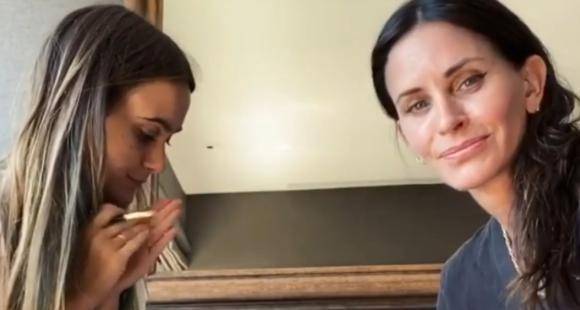 Courteney Cox’s 15 year old daughter gives her a makeover amidst quarantine; Watch Video - www.pinkvilla.com
