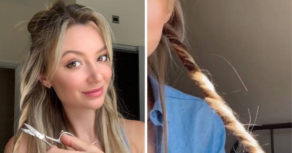 This viral hair hack shows you how to get rid of split ends at home in just seconds - www.ok.co.uk