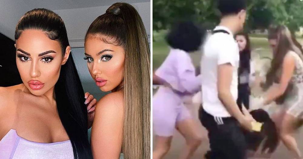Love Island's Anna Vakili denies attacking 'teenagers' in Hyde Park brawl as shocking video emerges - www.ok.co.uk - county Hyde