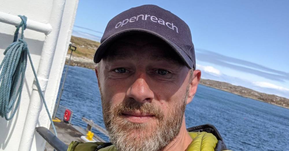 Rutherglen engineer helps island community stay connected during lockdown - after camping out on the beach - www.dailyrecord.co.uk