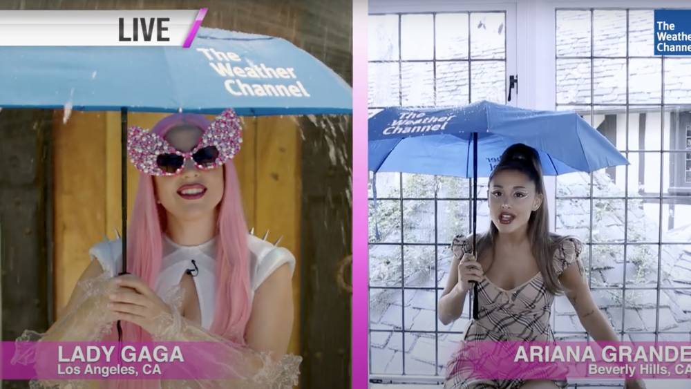 Lady Gaga And Ariana Grande Team Up For Adorable ‘Rain On Me’ Weather Channel Spoof - etcanada.com - Los Angeles