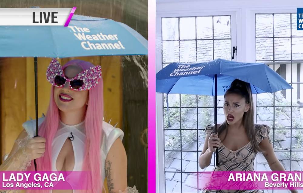 Lady Gaga and Ariana Grande are The Chromatica Weather Girls in new video - www.nme.com - Los Angeles