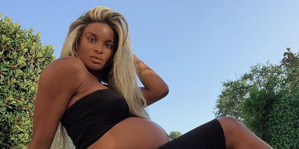 Ciara Shows Off Her Baby Bump in a Selfie Photo Shoot at Home - www.justjared.com