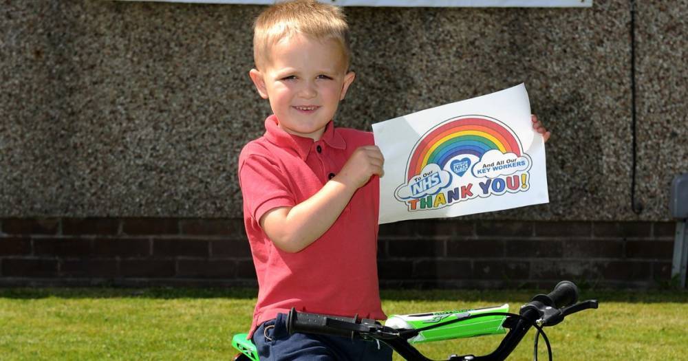 Determined four-year-old raises almost £3000 for the NHS through lockdown cycling - www.dailyrecord.co.uk