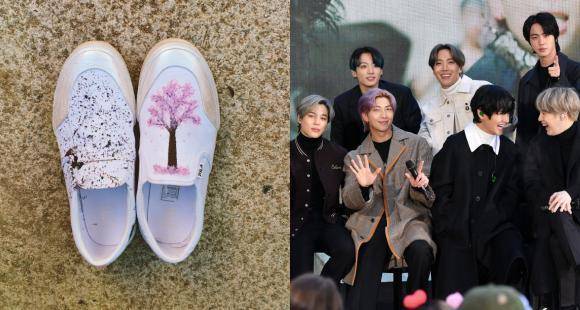 BTS singers Jimin and J Hope customise their shoes; ARMY spots a heartwarming Spring Day and MAMA connection - www.pinkvilla.com